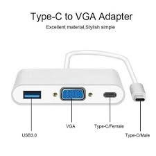 ADAPTATEUR TYPE-C TO VGA/USB 3.0/ USB-C 15CMADAPTATEUR TYPE-C TO VGA/USB 3.0/ USB-C 15CM