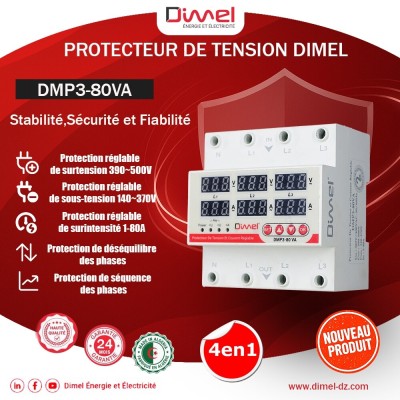 Protecteur Triphasé DMP3 80VA DIMEL