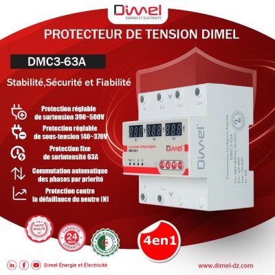 Commutateur de Phase Intelligent DMC3 63A DIMEL