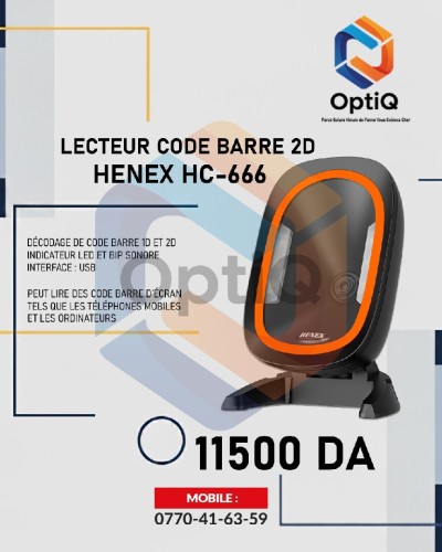 LECTEUR CODE À BARRE 1D 2D HENEX HC-666