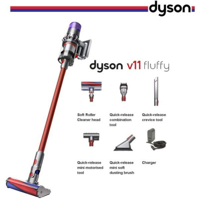 Dyson V11 Fluffy 610 W Rouge et Violet aspirateur balai sans fils 