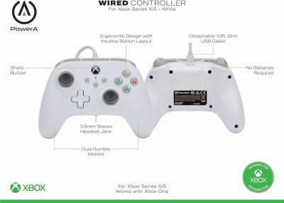 Manette Xbox one - X-S + PC HARRY POTTER Vivet Doré Noire Contrôleur de jeu  MICROSOFT filaire 3M - NOIRE