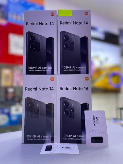 Xiaomi Redmi Note 14 256Gb/8Ram 128Gb/6Ram avec chargeur