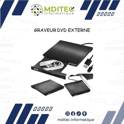 Guamar Lecteur CDDVD Externe,USB 3.0 Type C CD DVD - Algeria
