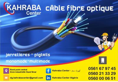 Cable (Jarretière) Fibre Optique SC-APC/SC-APC Simplex Monomode G657A2 3 mm  - 3m - Prix en Algérie