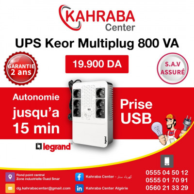 Onduleur UPS Keor Multiplug 800 VA 