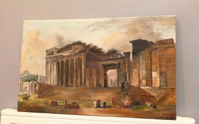 رسم-و-خط-style-peinture-a-lhuile-لوحة-زيتية-لمنظر-طبيعي-وهران-الجزائر