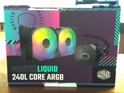 COOLER MASTER MASTERLIQUID 240L CORE ARGB - WATERCOOLING BLACK EDITION - INTEL ET AMD - 2 FAN 120 mm