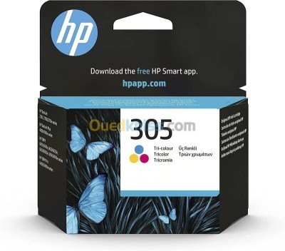 Cartouche jet d'encre HP 305 - Noire   - Trois Couleurs - Cyan  -  Magenta  -  Jaune