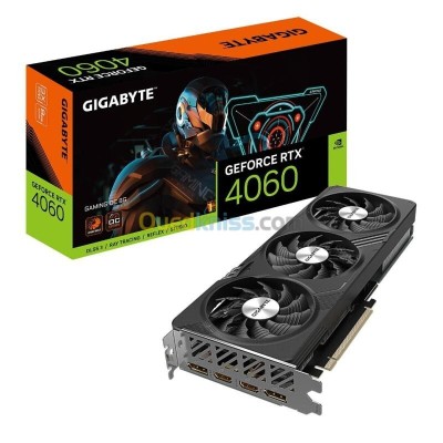 GIGABYTE GEFORCE RTX 4060 GAMING OC - 8GB GDDR6 - RAY TRACING - DLSS 3.5 - 4K - REFLEX