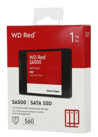 WESTERN DIGITAL RED SA500 - 1TO SSD SATA 2.5 - 6GB/S - 560MB/S - NAS 3D NAND - SYNOLOGY - BLACK