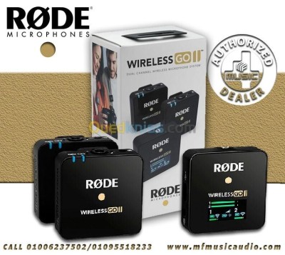 RODE Wireless GO II Dual Channel Système De Microphone Numérique Sans Fil Compact Avec Micro 