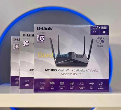 modems-routeurs-d-link-dsl-x1852e-modem-router-ax1800-wifi6-mesh-adsl2vdsl2-dual-core-1800-mbps-mu-mimo-kouba-alger-algerie