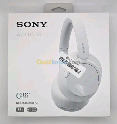 SONY WH-CH720N - CASQUE SANS FIL - BLUETOOTH - NC - COMMANDES & MICRO - USB-C - NOIR & WHITE 