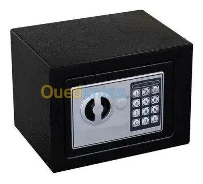 COFFRE FORT SE-S17EV - ACIER DURABLE - 25x19x19 cm - PANNEAU ÉLECTRONIQUE - SÉCURITÉ MAXIMALE -NOIR