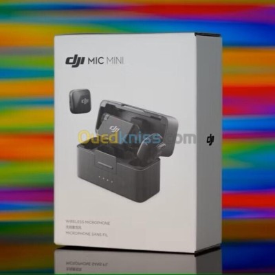 DJI MIC MINI (2 TX + 1 RX + CHARGING CASE ) MICROPHONE COMPACT - PORTÉE 400 M - STOP BRUIT - NOIR