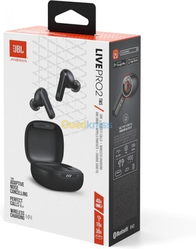 Écouteurs JBL Live Pro 2 TWS - Réduction de Bruit - Résistance IPX5 - Son signature JBL - sans fil