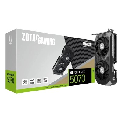 ZOTAC GAMING GEFORCE RTX 5070 TWIN EDGE - 12GB GDDR7 - DLSS 4 - RAY TRACING - REFLEX - BLACK