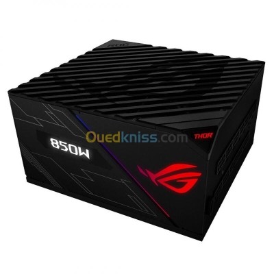 ASUS ROG THOR 850W - 80 PLUS PLATINUM - FULL MODULAIRE - ATX 12V - FAN135 MM - AURA SYNC RGB - NOIR 