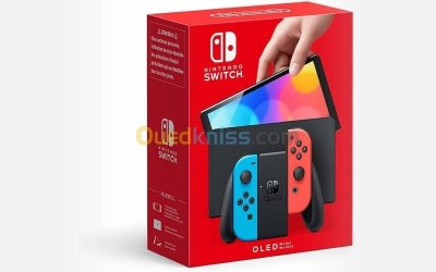 NINTENDO SWITCH OLED - AVEC STATION D'ACCUEIL ET MANETTES JOY-CON