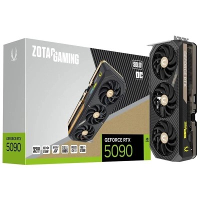 ZOTAC GAMING GEFORCE RTX 5090 SOLID OC - 32GB GDDR7 8K - DLSS 4 - RAY TRACING - ICESTORM - BLACK