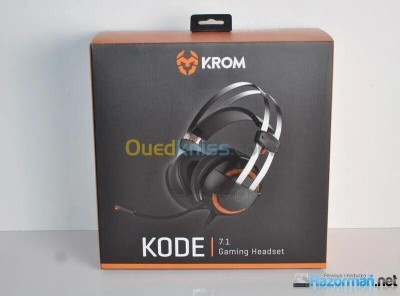 KROM KODE - CASQUE GAMING FILARE - SURROUND 7.1 - MULTIPLATFORM - FLEXIBLE - 20 000 HZ - BLACK 