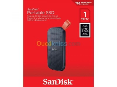 SanDisk 1TB SSD portable - Disque SSD externe - USB-C - USB 3.2 -  Jusqu'à 800 Mo/s