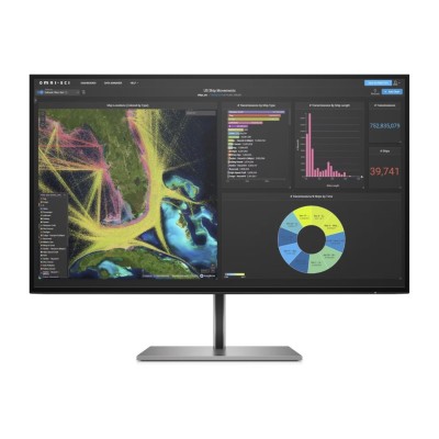ÉCRAN HP Z27k G3 - 27" 4K UHD 3840x2160 - IPS - USB-C - DisplayHDR 400 - sRGB 99% - Hub USB