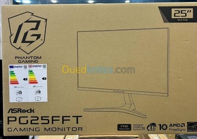  ECRAN ASROCK PHANTOM PG25FFT - GAMING MONITEUR - 24.5 - IPS FHD - 180HZ - 1MS - AMD FREESYNC