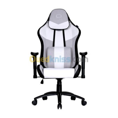 COOLER MASTER CHAISE GAMING CALIBRE R3C - TISSU - INCLINABLE 180 -ACCOUDOIRS 2D -150 KG -GRY & WHITE