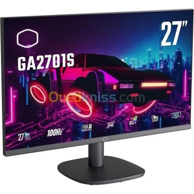 ECRAN COOLER MASTER GA2701S - 27" FHD - DALL IPS - 100HZ - 1MS - ADAPTIVE SYNC - HDMI - VGA