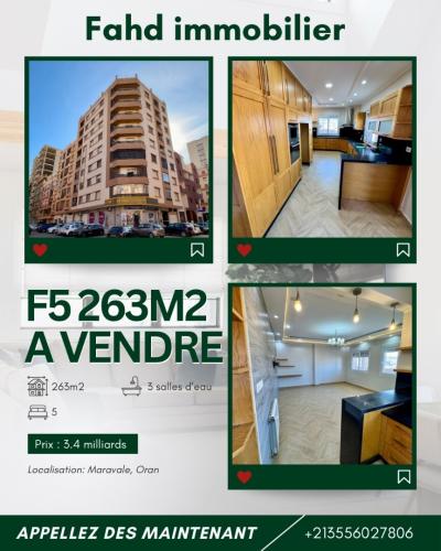 بيع شقة 5 غرف وهران وهران