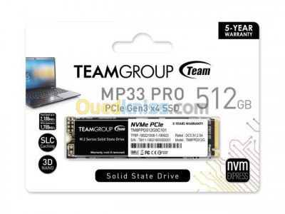 DISQUE SSD TEAMGROUP MP33 M.2 PCIe SSD NVMe 512GB