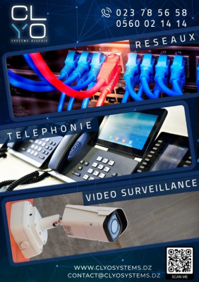 Installation réseaux informatique,téléphonique et camera de surveillances 