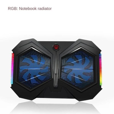 Refroidisseur laptop Gaming YL-017  [2 ventilo/vitesse reglable/ RGB/ 2USB]