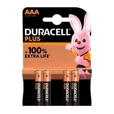 Pile Duracell Alkaline AAA LR03 1.5V (paquét de 4 Secable) Original