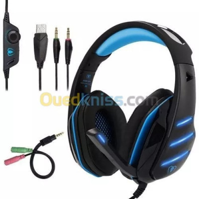 Casque Gaming Beexcellent GM-3 Pour Ps4 Pc Xbox One Mac Switch luminu