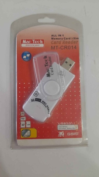 Lecteur de carte sim lecteur de puce et carte mémoire