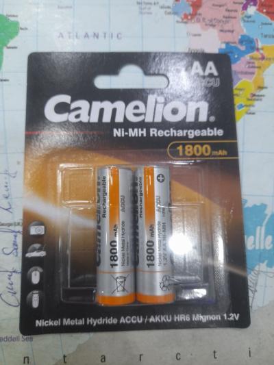 Pile rechargeable Camelion AA HR6 1.2V 1800mAH (paquét de 2)