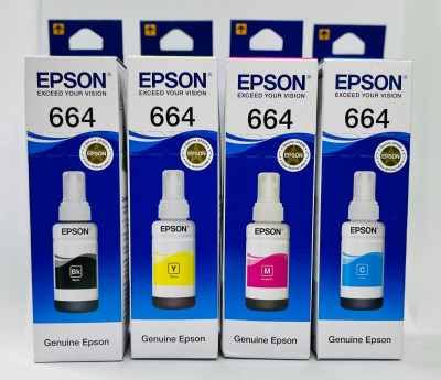 Jeux de 4 bouteilles d'encre EPSONE 664 compatible INKWELL premier choix 