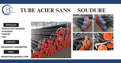 TUBE NOIR ACIER SANS SOUDURE 