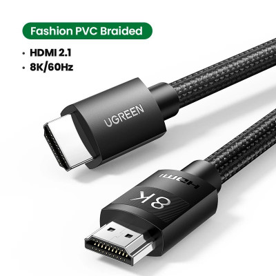 CABLE HDMI UHD UGREEN 2.1 8K 60HZ / 4K 60HZ HAUTE VITESSE 48GBPS 3D EARC HDR 10 DOLBY VISION 