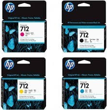 PACK DE CARTOUCHE HP 712 NOIR + 03 COULEUR ORIGINAL / COMPATIBLE 