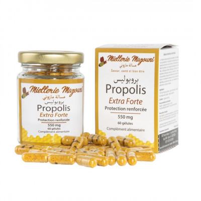 Propolis Extra Forte 550 mg Protection  كبسولات مستخلص البروبوليس الجاف 550 مغ 60 كبسولة