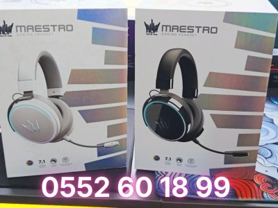 CASQUE GALAX MAESTRO-HOF Matte-Black-50mm-Driverusb-71-Noise-Cancellinghalo-RGB