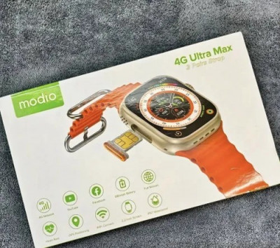 بلوتوث-modio-4g-ultra-max-smartwatch-ac-puce-et-3-bracelets-البليدة-الجزائر-وسط