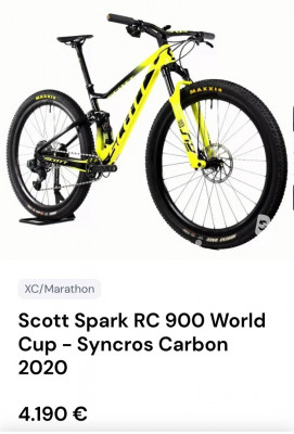 sport-vtt-scott-spark-rc-900-world-cup-syncros-carbon-2020-275-taille-m-etat-neuf-bordj-el-kiffan-alger-algerie