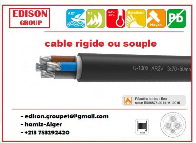 cable rigide souple 