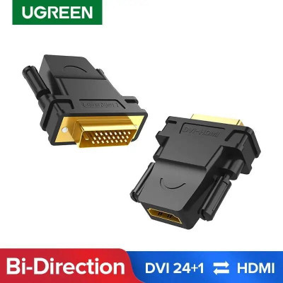 UGREEN Adaptateur Bi-directionnel DVI 24+1 to HDMI, Full HD Connecteur Plaqué Or