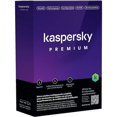 Kaspersky Premium 05 postes Abonnement 1 Année